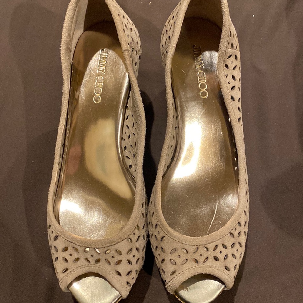 Jimmy Choo cork wedge 36.5 NEW